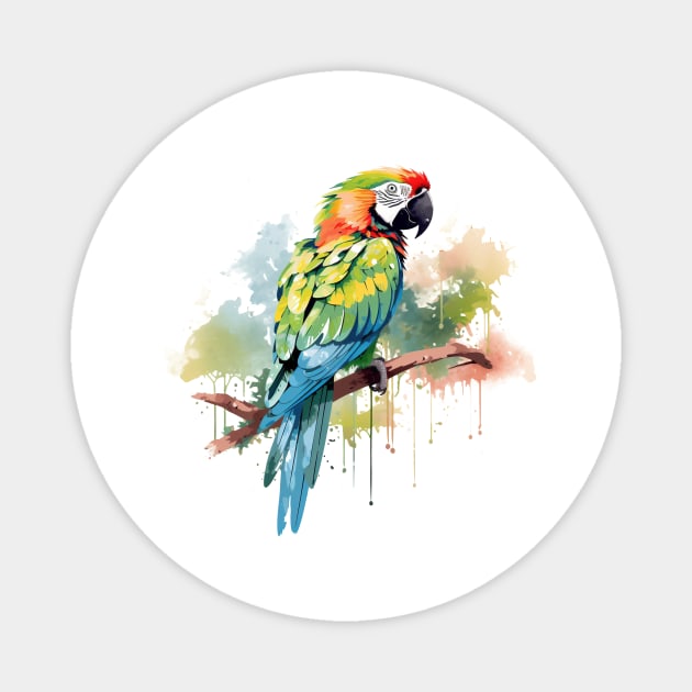 Military Macaw Magnet by zooleisurelife